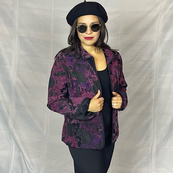 90s Vintage Reversible Embroidered Jacket - Picture 2 of 8